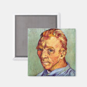 Vincent Van Gogh Self Portrait ohne Bart Art Magnet (Vorderseite/Rückseite)