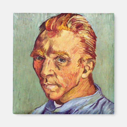 Vincent Van Gogh Self Portrait ohne Bart Art Magnet (Vorne)