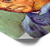 Vincent Van Gogh Self Portrait ohne Bart Art Poster (Ecke)