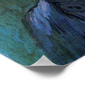 Vincent van Gogh Self Portrait ohne Bart Poster (Ecke)