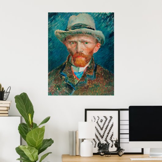 Vincent Van Gogh Self Portrait Poster (Heimbüro)