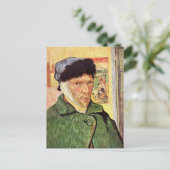 Vincent Van Gogh Self Portrait Postkarte (Stehend Vorderseite)