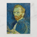 Vincent van Gogh Self-Portrait Postkarte<br><div class="desc">Ein wunderschönes Vincent van Gogh-Selbstportrait aus dem Jahr 1889,  das seine energetische Pinselstriche in lebhaften Farben zeigt.</div>