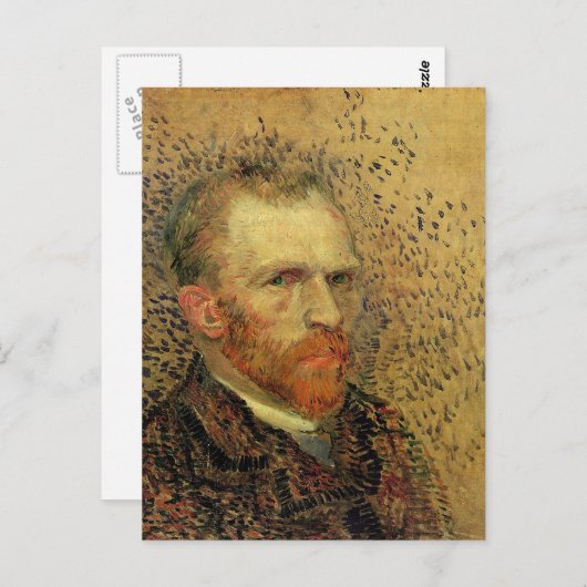 Vincent Van Gogh Self Portrait Postkarte (Vorne/Hinten)