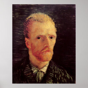 Vincent van Gogh Self Portrait, Vintage Kunst Poster