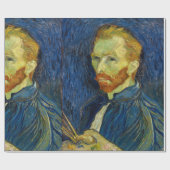 Vincent Van Gogh Self Portrait With Vorlage Geschenkpapier (Flach)