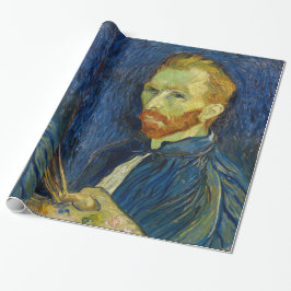 Vincent Van Gogh Self Portrait With Vorlage Geschenkpapier