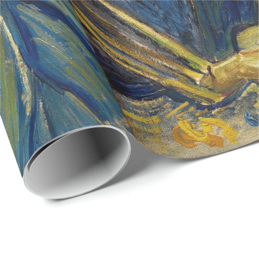 Vincent Van Gogh Self Portrait With Vorlage Geschenkpapier (Rolleneckpunkt)