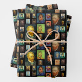 Vincent van Gogh Selfy Collage Geschenk Geschenkpapier Set (Beispiel)
