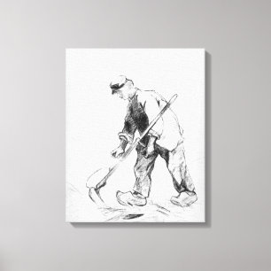 Vincent van Gogh   SENSENMANN Leinwanddruck