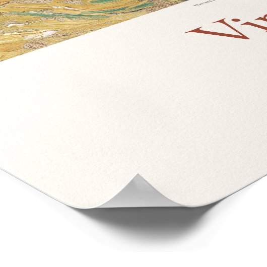 Vincent van Gogh Sensenmann mit Kunstdruckerei Poster (Ecke)