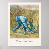 Vincent van Gogh Sensenmann mit Kunstdruckerei Poster (Vorne)