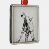 Vincent van Gogh | Sensenmann Ornament Aus Metall (Rechts)