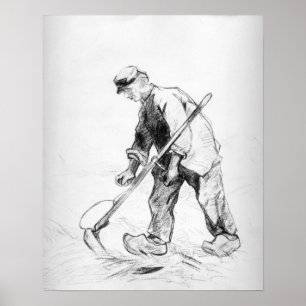 Vincent van Gogh   Sensenmann Poster