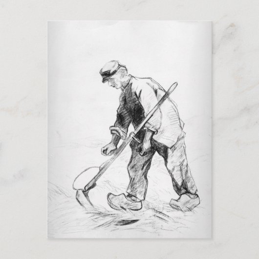 Vincent van Gogh | Sensenmann Postkarte (Vorderseite)