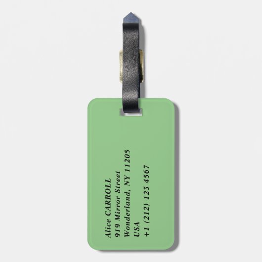 Vincent van Gogh - Sicht auf die Vessenots bei Auv Gepäckanhänger (Rückseite vertikal)