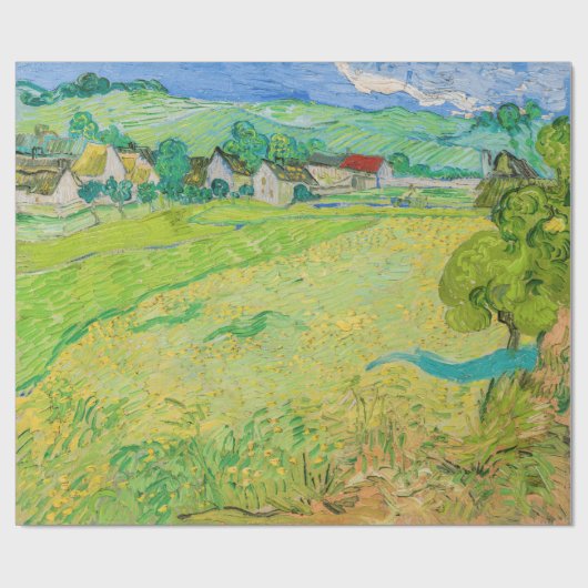 Vincent van Gogh - Sicht auf die Vessenots bei Auv Geschenkpapier (Flach)