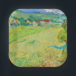 Vincent van Gogh - Sicht auf die Vessenots bei Auv Pappteller<br><div class="desc">Aussicht auf Vessenots bei Auvers - Vincent van Gogh,  Oil on Leinwand,  1890 in Auvers-sur-Oise</div>