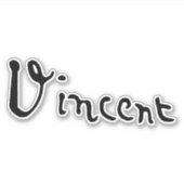 Vincent Van Gogh Signature Aufkleber (Vorderseite)