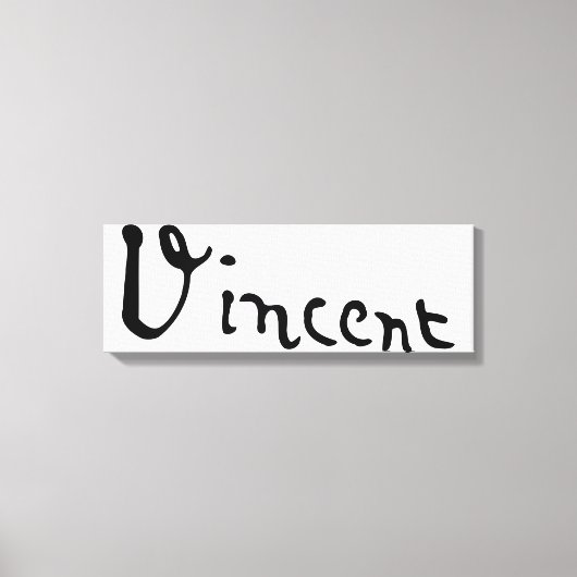 Vincent Van Gogh Signature Leinwanddruck (Vorderseite)