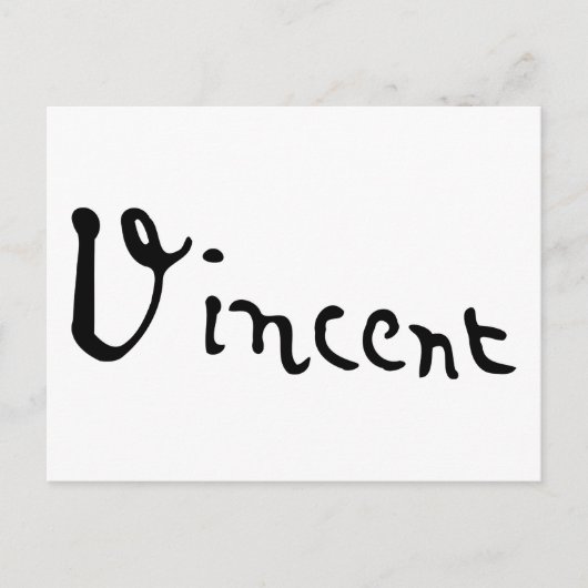 Vincent Van Gogh Signature Postkarte (Vorderseite)
