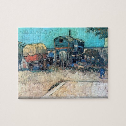 Vincent van Gogh - Sinti und Romalager mit Puzzle (Horizontal)