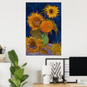 Vincent van Gogh Six Sonnenblumen Gallery Poster (Heimbüro)