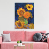 Vincent van Gogh Six Sunflowers Fine Art Gallery Leinwanddruck (Insitu (Wohnzimmer))