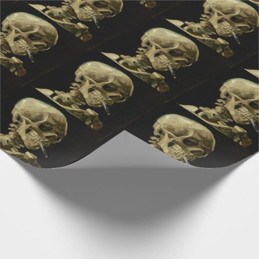 Vincent Van Gogh Skeleton mit einer brennenden Zig Geschenkpapier (Ecke)