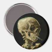 Vincent Van Gogh Skeleton mit einer brennenden Zig Magnet (Vorderseite/Rückseite)