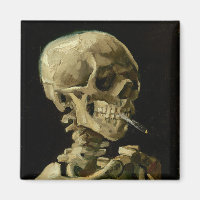 Vincent Van Gogh Skeleton mit einer brennenden Zig
