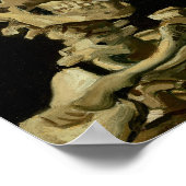 Vincent Van Gogh Skeleton mit einer brennenden Zig Poster (Ecke)