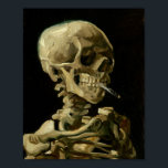 Vincent Van Gogh Skeleton mit einer brennenden Zig Poster<br><div class="desc">Vincent Van Gogh Skeleton mit einem brennenden Zigarettenplakat</div>