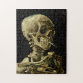 Vincent Van Gogh Skeleton mit einer brennenden Zig Puzzle (Vertikal)