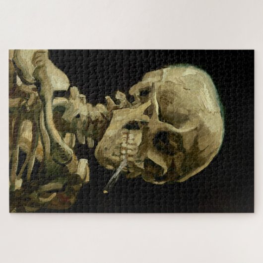 Vincent Van Gogh Skeleton mit einer brennenden Zig Puzzle (Horizontal)