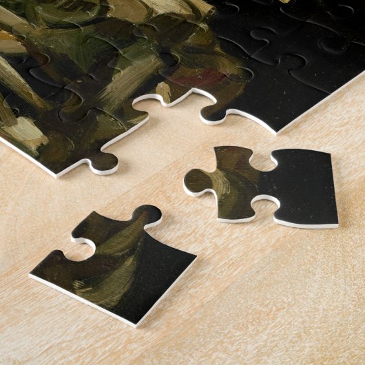 Vincent Van Gogh Skeleton mit einer brennenden Zig Puzzle (Seite)