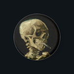 Vincent Van Gogh Skeleton with a Burning Cigarette Magnet<br><div class="desc">Vincent Van Gogh Skeleton with a Burning Cigarette Vintage Fine Art Magnet</div>