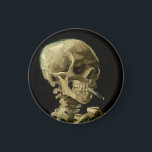 Vincent Van Gogh Skeleton with a Burning Cigarette Magnet<br><div class="desc">Vincent Van Gogh Skeleton with a Burning Cigarette Vintage Fine Art Magnet</div>