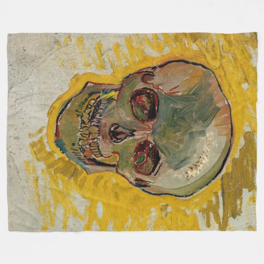 Vincent van Gogh - Skull 1887 #2 Fleecedecke (Vorderseite (Horizontal))