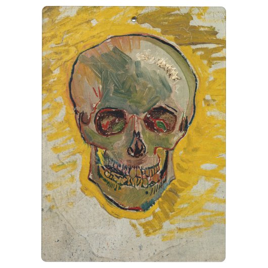 Vincent van Gogh - Skull 1887 #2 Klemmbrett (Rückseite)