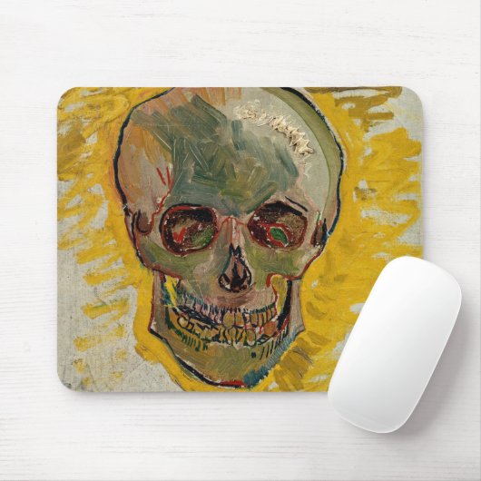 Vincent van Gogh - Skull 1887 #2 Mousepad (Mit Mouse)