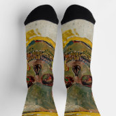 Vincent van Gogh - Skull 1887 #2 Socken (Oben)