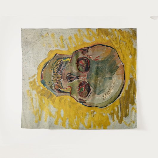 Vincent van Gogh - Skull 1887 #2 Wandteppich (Vorderseite (Horizontal))