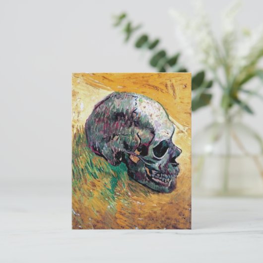 Vincent Van Gogh - Skull in Profile - Fine Art Postkarte (Stehend Vorderseite)