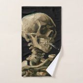 Vincent van Gogh - Skull mit brennender Zigarette Badhandtuch Set (Handtuch)