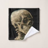 Vincent van Gogh - Skull mit brennender Zigarette Badhandtuch Set (Waschlappen)