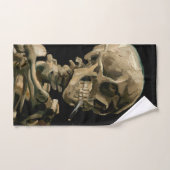 Vincent van Gogh - Skull mit brennender Zigarette Badhandtuch Set (Handtuch)