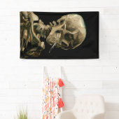 Vincent van Gogh - Skull mit brennender Zigarette Banner (Insitu)