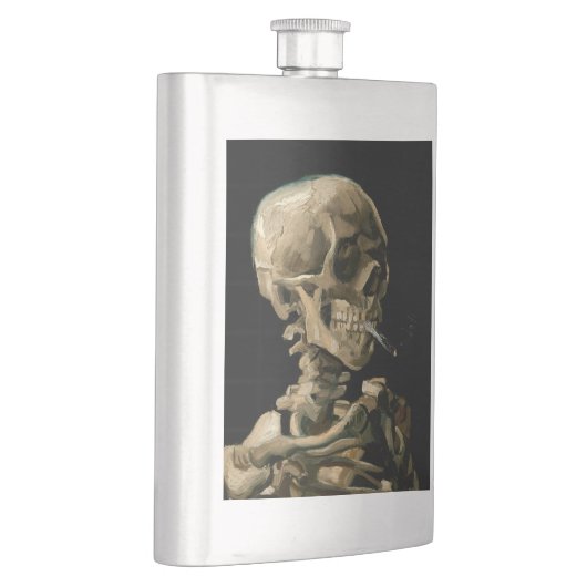 Vincent van Gogh - Skull mit brennender Zigarette Flachmann (Rechts)