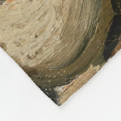 Vincent van Gogh - Skull mit brennender Zigarette Fleecedecke (Ecke)